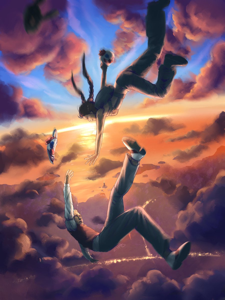 ⚡️G R A V I T Y💫
Its been an idea for a while... i dunno..
Like a moment in time where everything felt like the ground was pulled from out under them.

This is the result of the saturday gamba, thank you chat for the helpful suggestions!