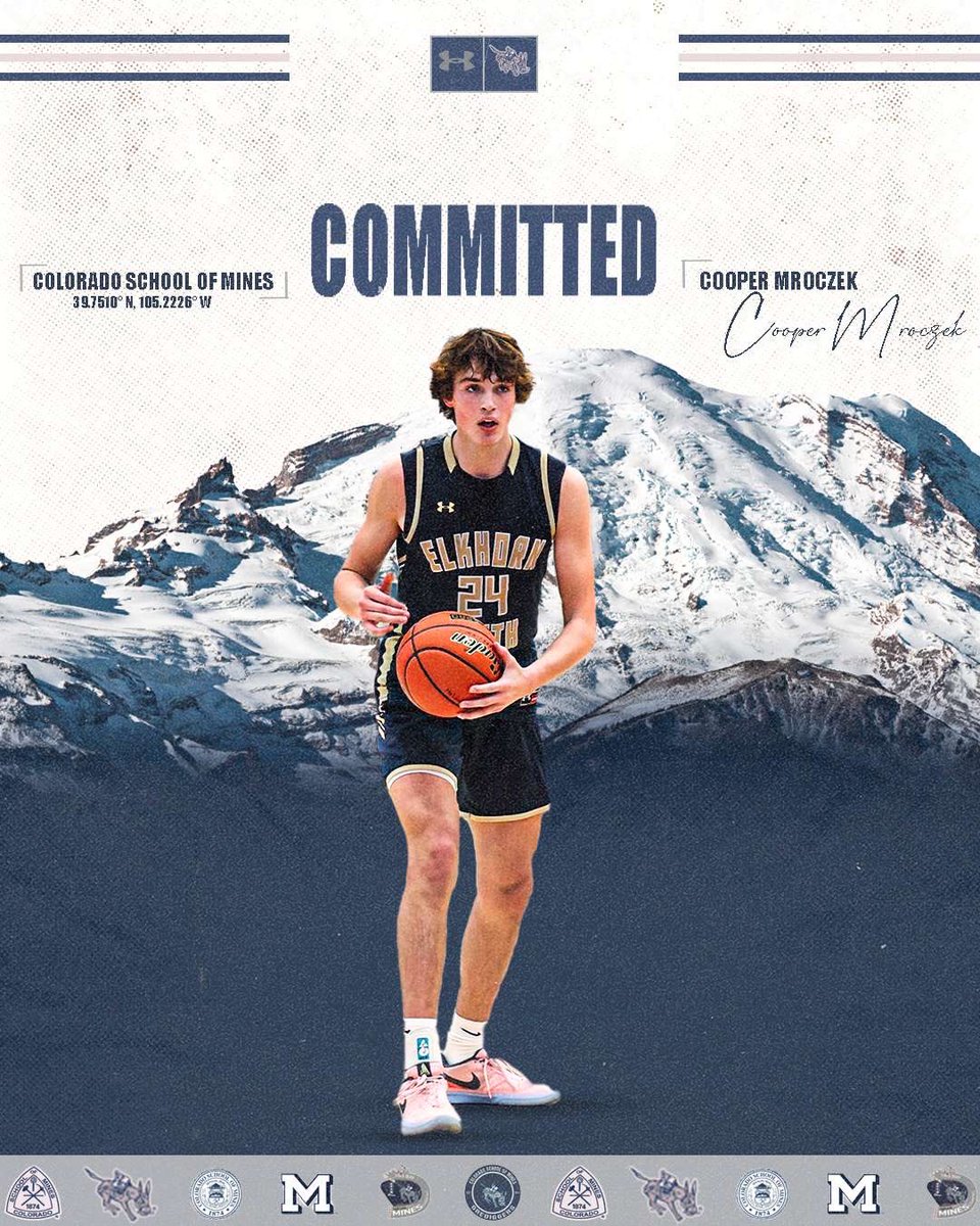 cooper (@cooper_mroczek) on Twitter photo Incredibly blessed to announce my commitment to Colorado School of Mines!
Proverbs 3:5-6
“Trust in the Lord with all your heart, and lean not on your own understanding. In all your ways acknowledge him, and he will make your paths straight.”
#AGTG
<a href="/eshsstormbball/">ESHS Storm Hoops</a> <a href="/minesmbb/">Mines Basketball</a> Incredibly blessed to announce my commitment to Colorado School of Mines!
Proverbs 3:5-6
“Trust in the Lord with all your heart, and lean not on your own understanding. In all your ways acknowledge him, and he will make your paths straight.”
#AGTG
<a href="/eshsstormbball/">ESHS Storm Hoops</a> <a href="/minesmbb/">Mines Basketball</a>