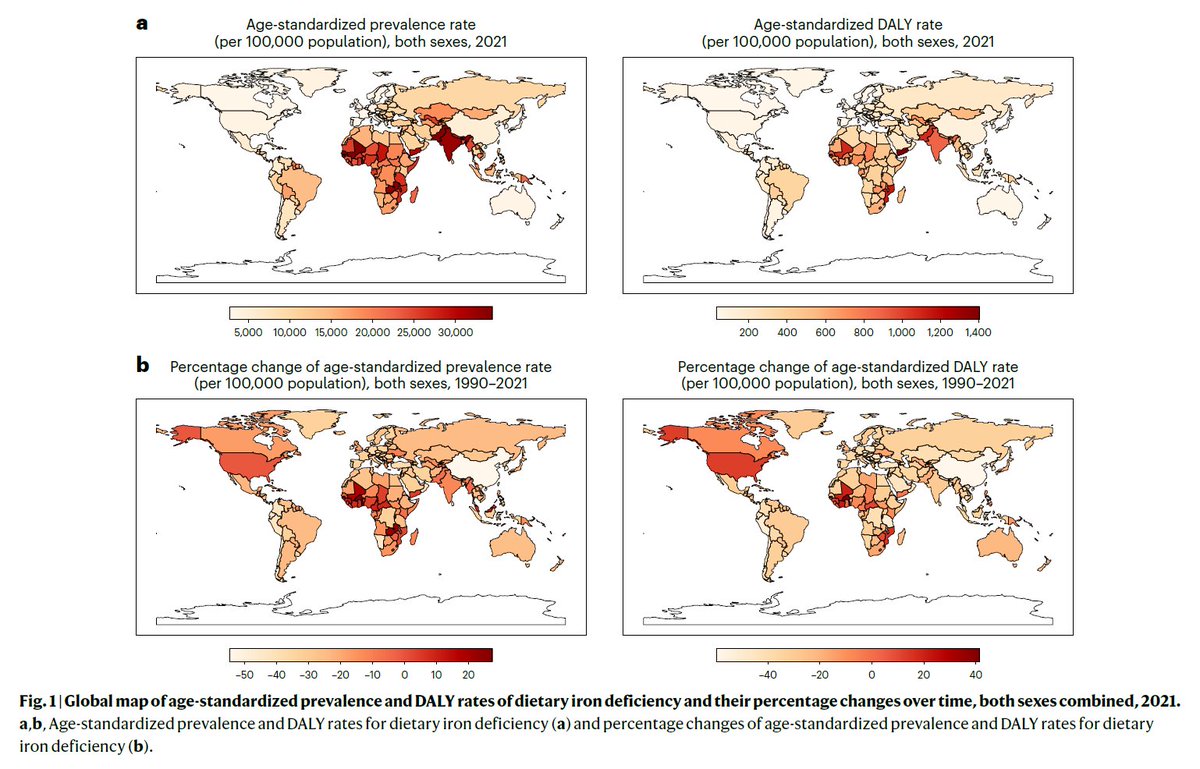 Min Seo Kim, MD, MSDH (@minseokim_md) on Twitter photo Hot off the press in <a href="/NatureMedicine/">Nature Medicine</a>!🎉
Our latest paper sheds light on an often-overlooked question:
How much of the global iron deficiency (ID) burden is directly attributable to suboptimal diet?
By disentangling dietary causes, we identified the portion of the burden that Hot off the press in <a href="/NatureMedicine/">Nature Medicine</a>!🎉
Our latest paper sheds light on an often-overlooked question:
How much of the global iron deficiency (ID) burden is directly attributable to suboptimal diet?
By disentangling dietary causes, we identified the portion of the burden that