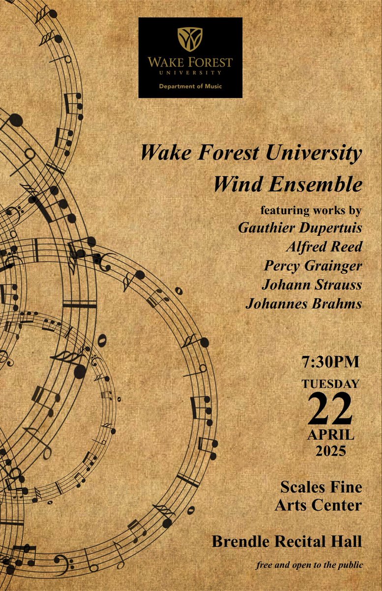 Last one of the Academic Year! <a href="/MusicWFU/">Music at Wake Forest University</a> <a href="/WakeForest/">Wake Forest University</a> <a href="/DemonDeacons/">Wake Forest Demon Deacons</a>