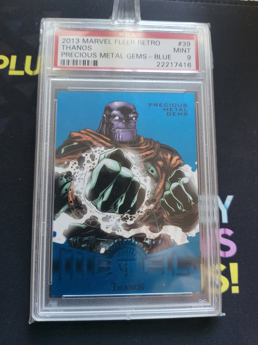 Hobby_News_Plus's tweet image. Posting some of my favorite Marvel Precious Metal Gems today...2013 Thanos /50

#Fleer #Marvel #PMG #PSA
