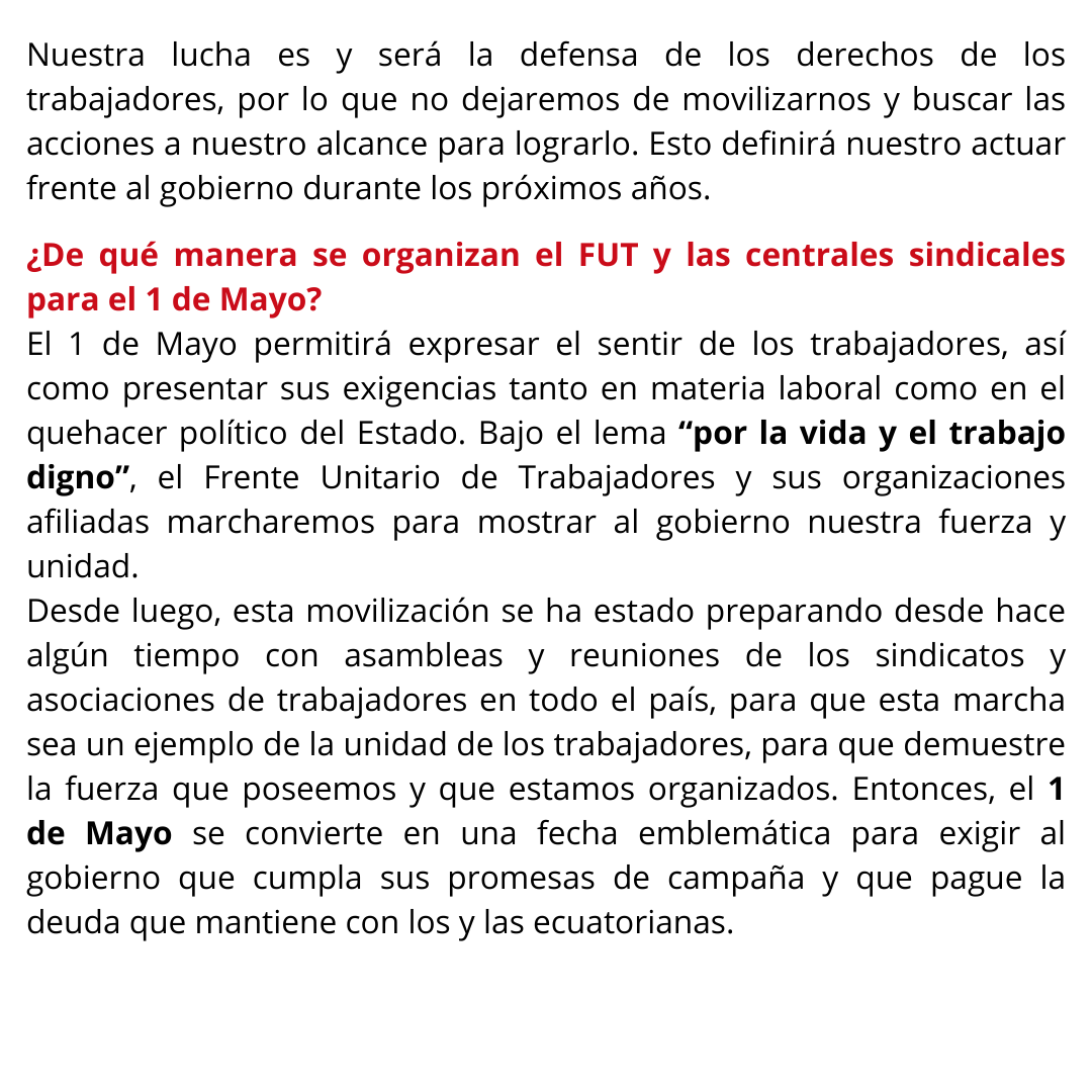 Unión General de Trabajadores del Ecuador tweet media