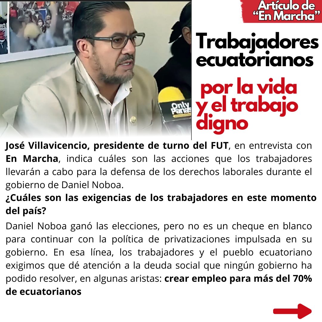 Unión General de Trabajadores del Ecuador tweet media