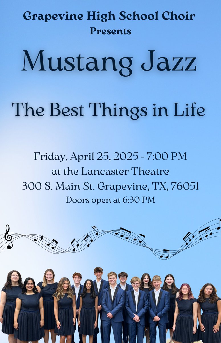 Grapevine HS Choir (@grapevine_choir) on Twitter photo This is going to be a fun night of great music! Hope you can join us! <a href="/GCISDFineArts/">GCISD Fine Arts</a> <a href="/GCISD/">Grapevine-Colleyville ISD</a> <a href="/Grapevine_HS/">Grapevine High School</a> This is going to be a fun night of great music! Hope you can join us! <a href="/GCISDFineArts/">GCISD Fine Arts</a> <a href="/GCISD/">Grapevine-Colleyville ISD</a> <a href="/Grapevine_HS/">Grapevine High School</a>