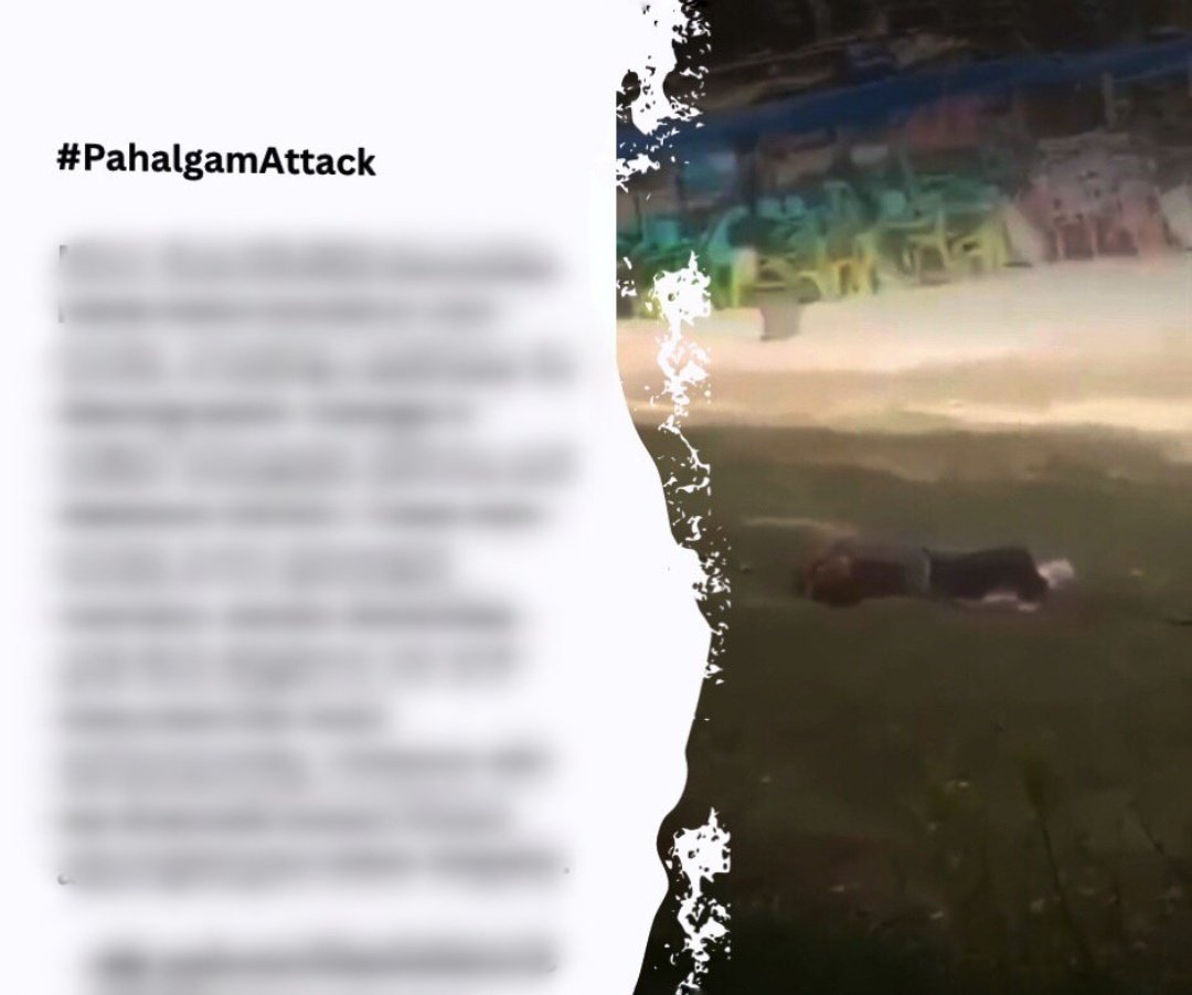 Strongly condemn the terror attack on tourists in Pahalgam, It's a heartbreaking” incident. I express my deepest condolences to the bereaved families and wish a speedy recovery to the injured...