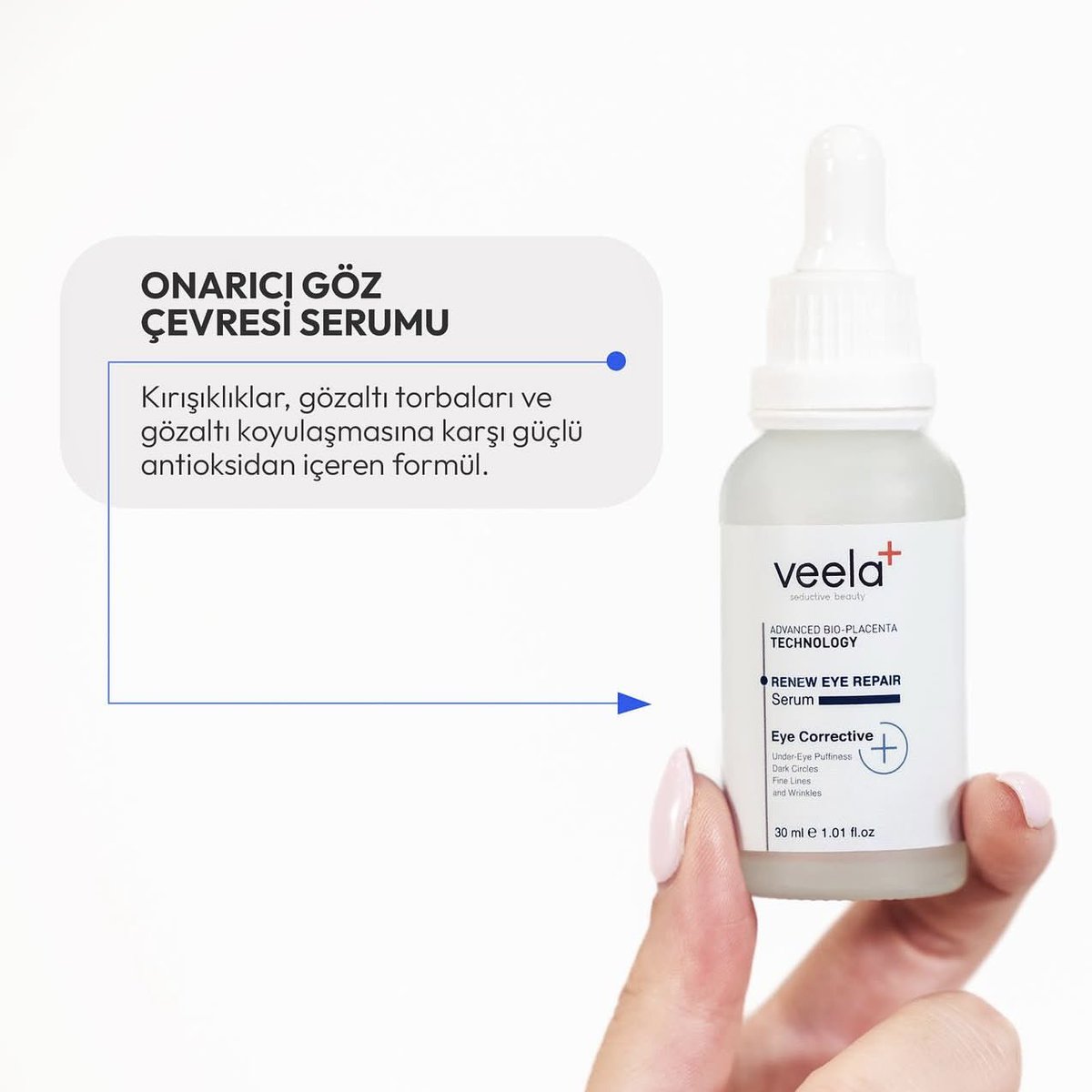 Veela Renew Eye Repair Serum 
💧Gözaltı Torbaları, Morluklar ve Kırışıklık Karşıtı Etkili Serum

#CiltBakımı #Vegan #DoğalGüzellik #Nemlendirici #BioPlacenta #VeganCiltBakımı #GençCilt