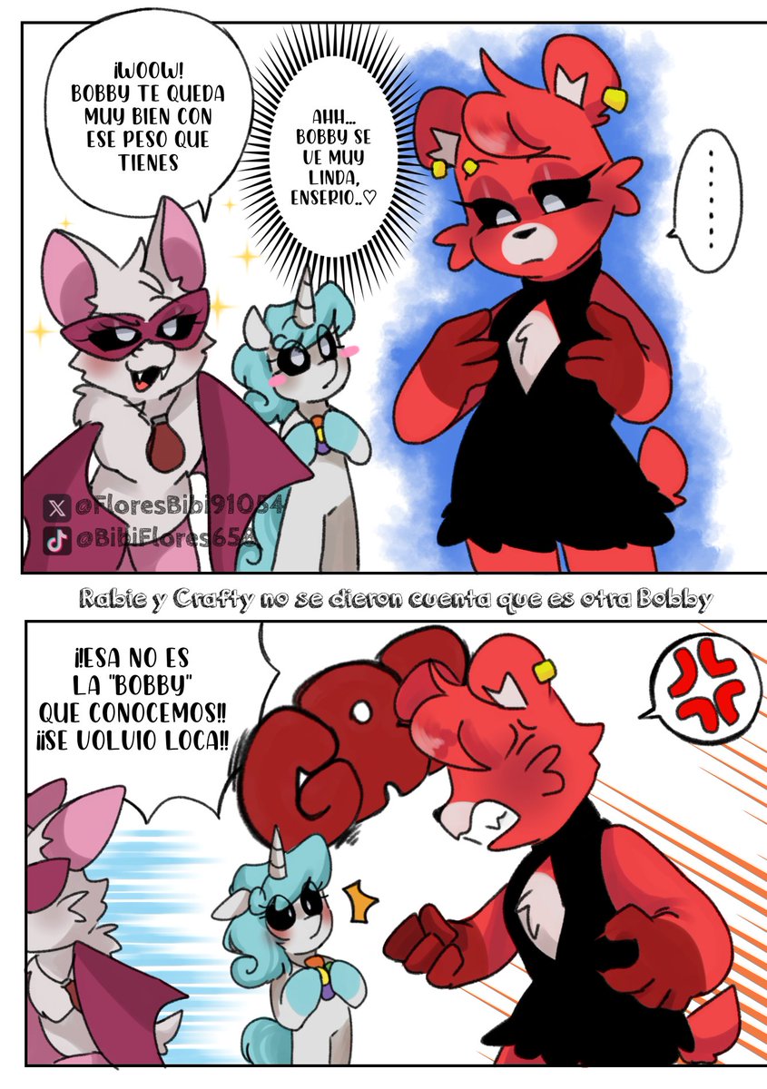 Pensaban que esos absesorios eran para vestirse🥲😡😱
Bobby es Gigi Grizzly de los Nightmare AU

#SmilingsCritters #NightmareCritters #RabieBaby #Craftycorn #bobby