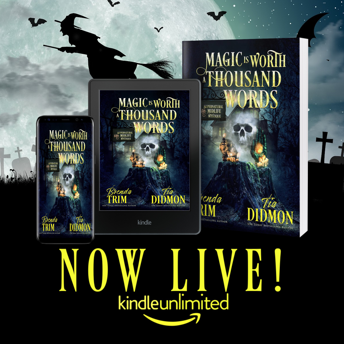 AuthorBTrim's tweet photo. THIS ONE IS A NAIL-BITER
Shrouded Nation fans won't want to miss Magic is Worth a Thousand Words by @author_brendatrim and @tiadidmon!!

🔗 https://t.co/1Nk9fKQGuH

#paranormalwomensfiction #paranormalcozy #paranormalmystery #paranormalfiction #midlifefiction #womensfiction https://t.co/15YSgX6ODV