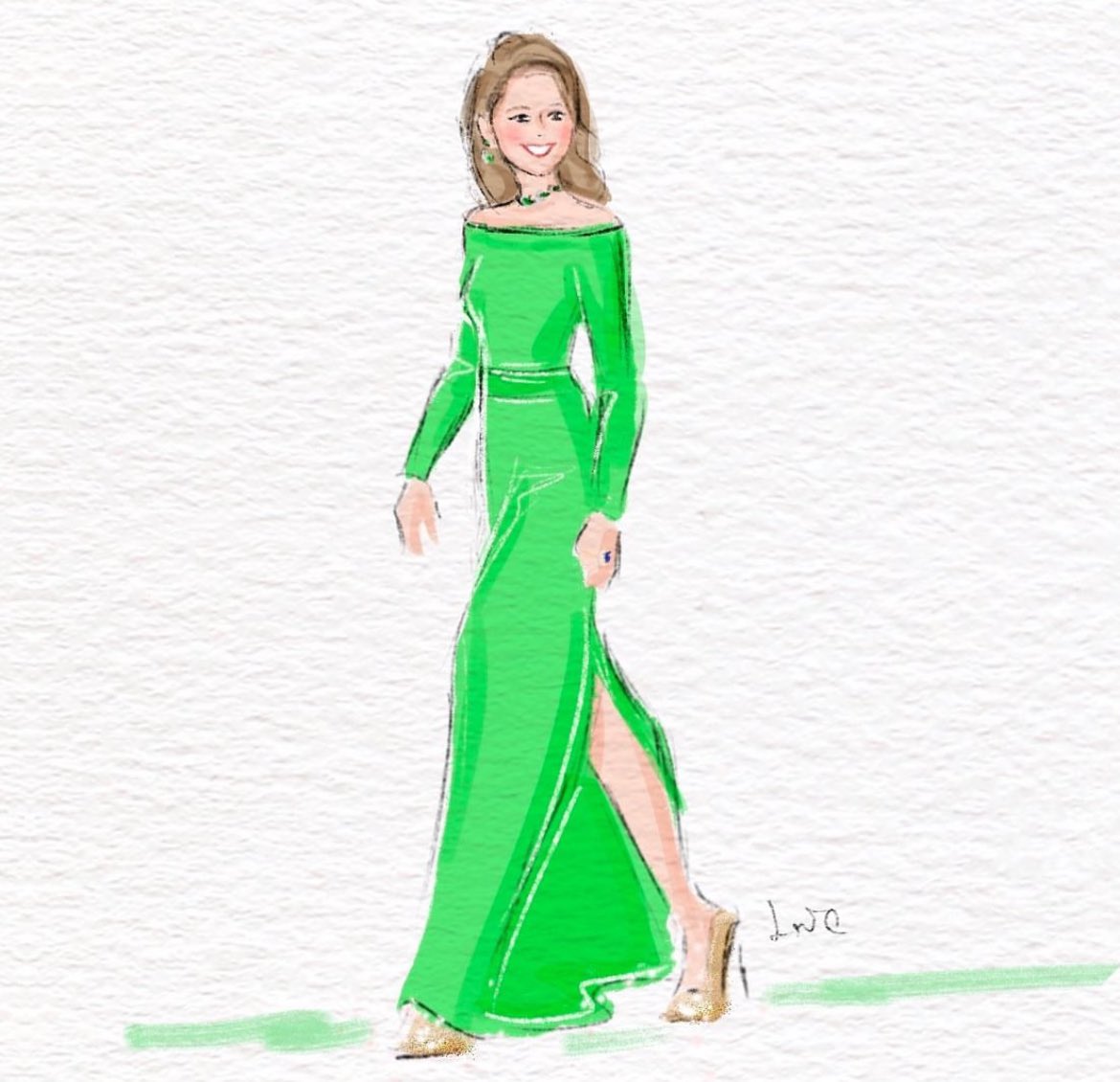 Lenillustration's tweet image. Happy Earth Day. Princess of Wales at Earthshot Prize Awards 2023