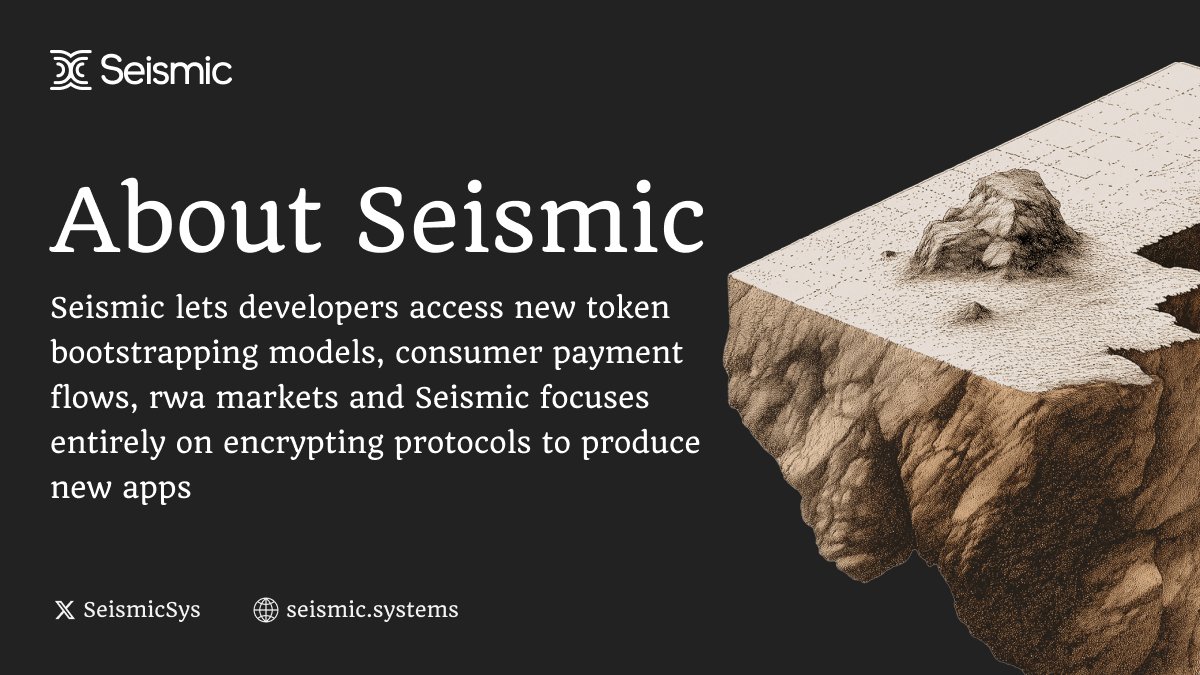 n1nja_011's tweet image. Protocol encryption for building #web3 applications is available with @SeismicSys. The mission of Seismic is to #encrypt all chains