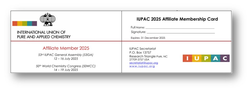 Are you looking to connect with a global network of scientists and stay at the forefront of chemical sciences? 
As an <a href="/IUPAC/">IUPAC</a> Affiliate Member, you will enjoy many benefits and stay connected to the global chemistry community   
Much more than a membership! iupac.org/amp