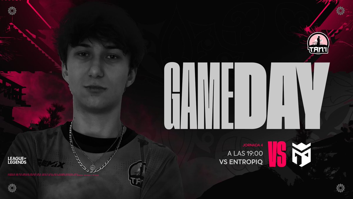 𝐌𝐀𝐓𝐂𝐇 𝐃𝐀𝐘 🌸| 𝐋𝐎𝐋 🏆

Arrancamos la cuarta ronda de <a href="/hitpointcz/">Hitpoint.cz</a> contra <a href="/Entropiqteam/">Entropiq</a> 🔥

🛡 <a href="/TamoZLOL/">TamoZ</a>
🗡 <a href="/Pipibaat_Yarr/">Pipibaat</a>
🧠 <a href="/Fogzy_lol/">Fogzy</a> 
🎯 <a href="/Sirinox_lol/">Michal Veit</a>
🧱 <a href="/Vaskedo/">VaSKED</a>
  
⏰ | 19:00 en TTV/tani_esports

¡Vamos a por todo! #LaUNIDADtani 🌸