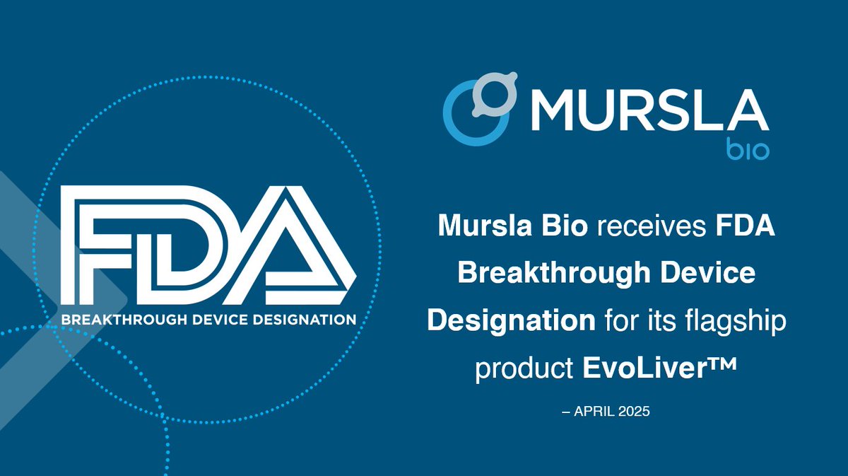 We are proud to announce that EvoLiver™, Mursla Bio’s flagship test for liver cancer surveillance, has been granted Breakthrough Device Designation by the U.S. Food and Drug Administration (FDA).

The FDA awards Breakthrough Device Designation to a select number of medical