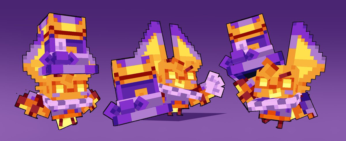 A little bat fella I made for a Minecraft server :>