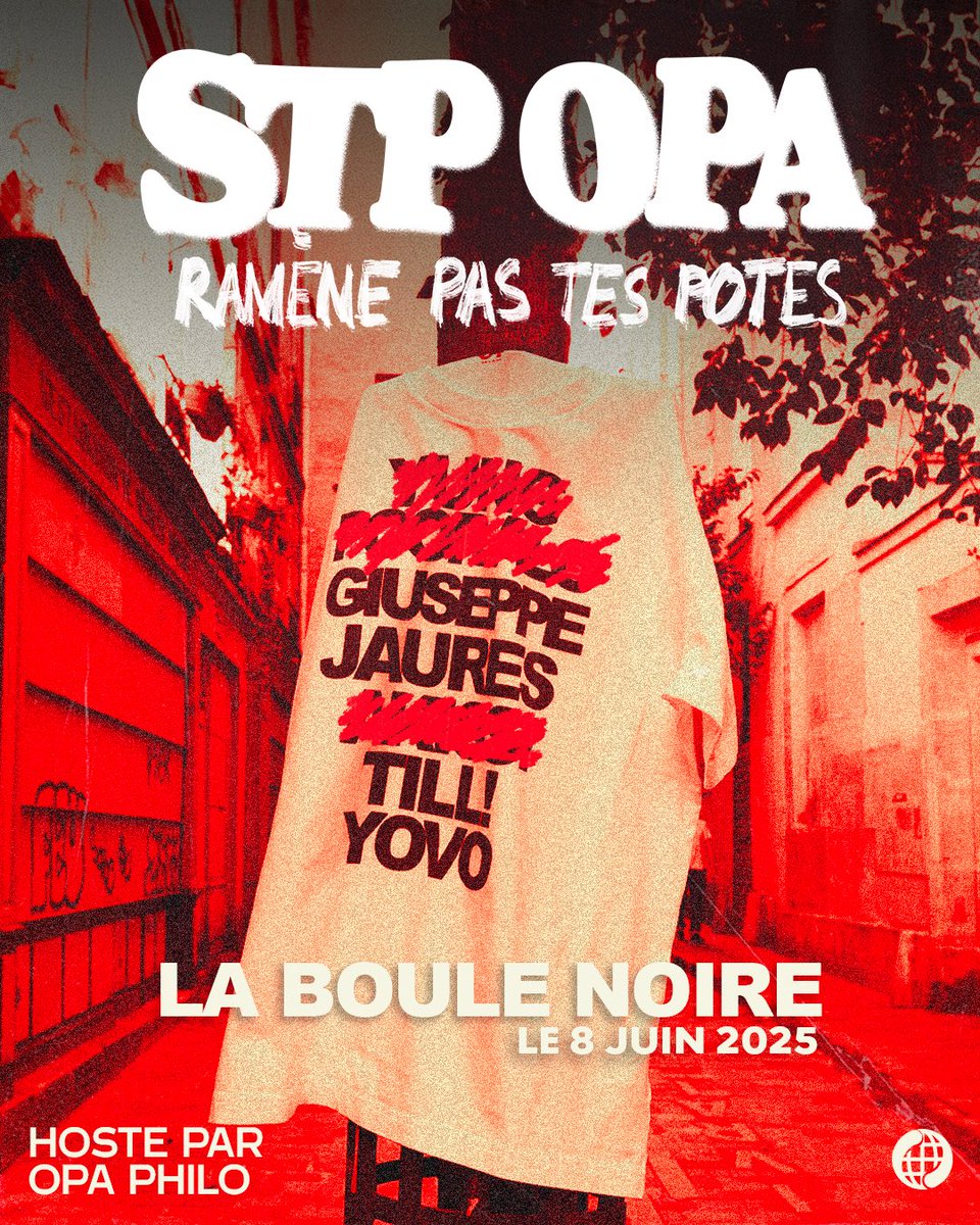 OpaPhl's tweet photo. 8 CONCERT LE 8 JUIN ! 🤯

STP OPA, À LA BOULE NOIRE (C’EST QUE LE PREMIER)

ON VA TOUTES ARRACHER 🔥

🎟️ https://t.co/i2PO0TgFHH https://t.co/JBd9ZAmEpa