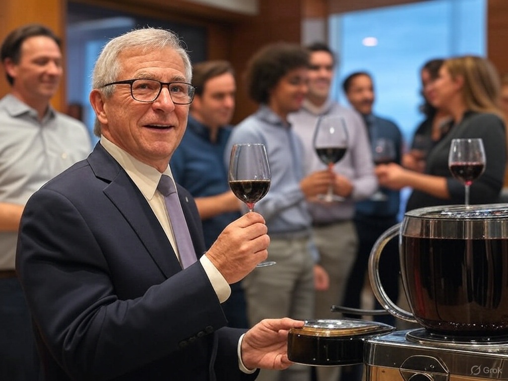 My dean invented a device for turning coffee into wine. Scientific conferences are more fun at our university now. 🍷

#madscientists
<a href="/madscientists_x/">Mad Scientists 🧪</a>