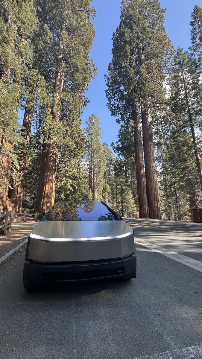 Royce_Young's tweet image. Happy Earth Day!! 🌎 We are celebrating in Sequoia National Park. What an amazing amazing place to drive through. What makes it even more enjoyable is when FSD drives and you are able to appreciate the scenery.
Pro Tip: Starlink is a lifesaver in the parks due to no cell…