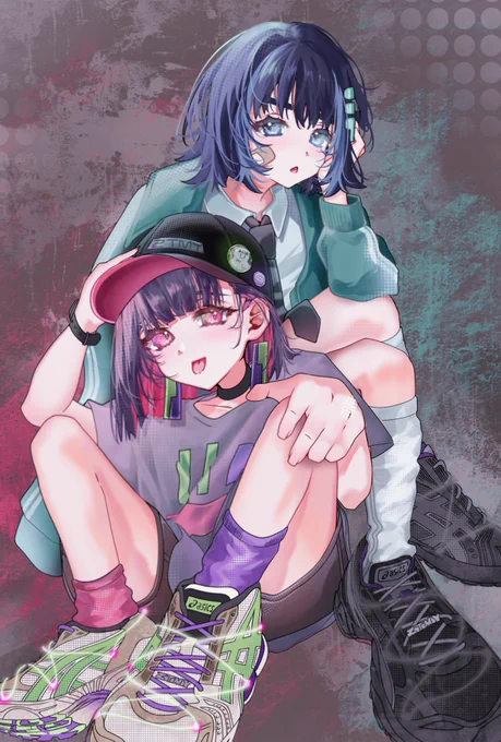 ずとまよ×asics⸜⸝#ずっと真夜中でいいのに #ずとまよファンアート 