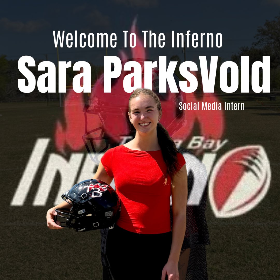 tbinferno's tweet photo. Welcome to the Inferno Sara! Thrilled to have you with us this season! #tbinferno #IAmInferno #WFA #WFAPro #womensfootball https://t.co/vMk9sTLUsw