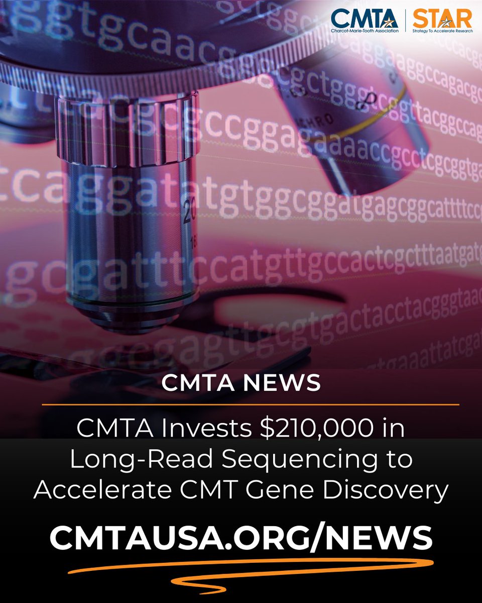 CMTA invests $210,000 in a two-year project at University College London, led by Andrea Cortese, MD, PhD.  The project leverages advanced long-read genome sequencing technology to uncover hidden mutations in undiagnosed axonal #CMT cases.

Full Story: cmtausa.org/news/cmta-inve…