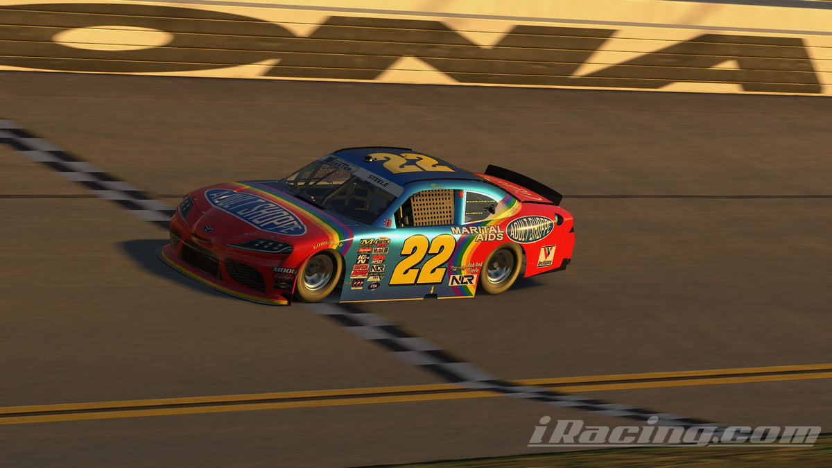 RoadhouseRacing's tweet photo. The NextUp Series of @raceaffinity is throwing it back this week and we have a trio of amazing paint schemes running! Make sure to head to https://t.co/CZZNf12bOJ and vote for Steele, McFarland or Wetmore and then check out the racing Wednesday at 8:30pm! https://t.co/8ZHQMaELKJ