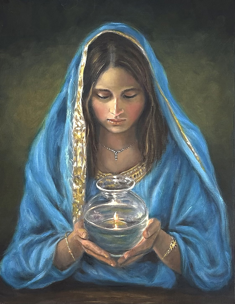 Primarily self-taught, Nancy Vachani is passionate about art, and enjoys the precise methods and tools needed to achieve realistic results.

The Seer   
oil on canvas   14 x 11

#painting #creative #artwork #oilpainting
#sunset #water #lake