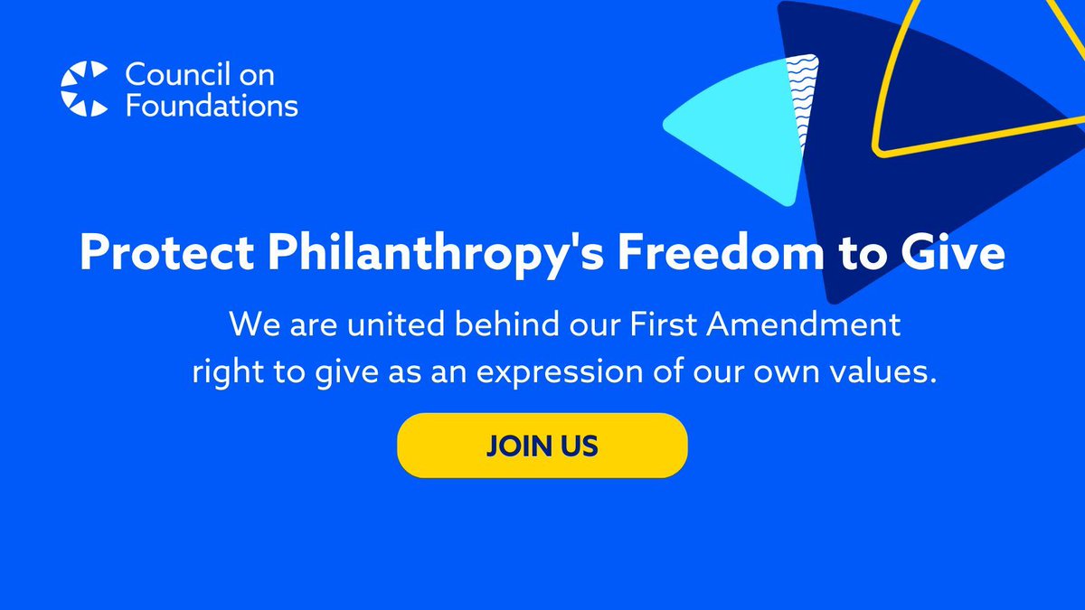Our grantmaking tells stories. It uplifts communities. It’s rooted in constitutional freedom. Philanthropy stands united to protect it. Join over 250 organizations and show your support: cof.org/page/public-st…