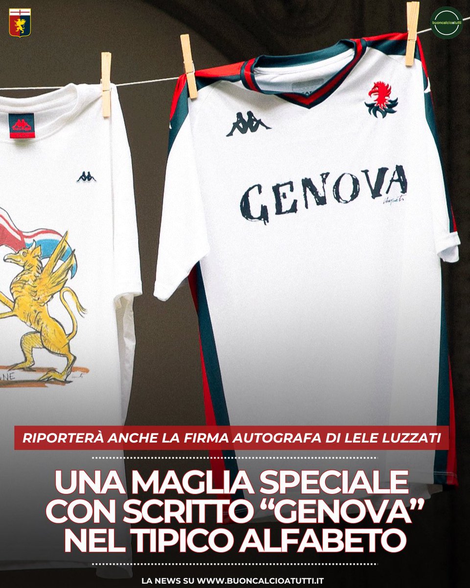 buoncalcio's tweet photo. 👀🔴🔵 𝐆𝐄𝐍𝐎𝐀 𝐂𝐄𝐋𝐄𝐁𝐑𝐀 𝐋𝐄𝐋𝐄 𝐋𝐔𝐙𝐙𝐀𝐓𝐈 𝐂𝐎𝐍 𝐔𝐍𝐀 𝐌𝐀𝐆𝐋𝐈𝐀 𝐒𝐏𝐄𝐂𝐈𝐀𝐋𝐄
🫱🏼🫲🏻 Si rafforza ancora il legame tra il Genoa, la sua città e gli artisti che ne hanno scritto la storia nel mondo
➡️ #Genoa #Luzzati #Genova https://t.co/o5jaUpmGGT