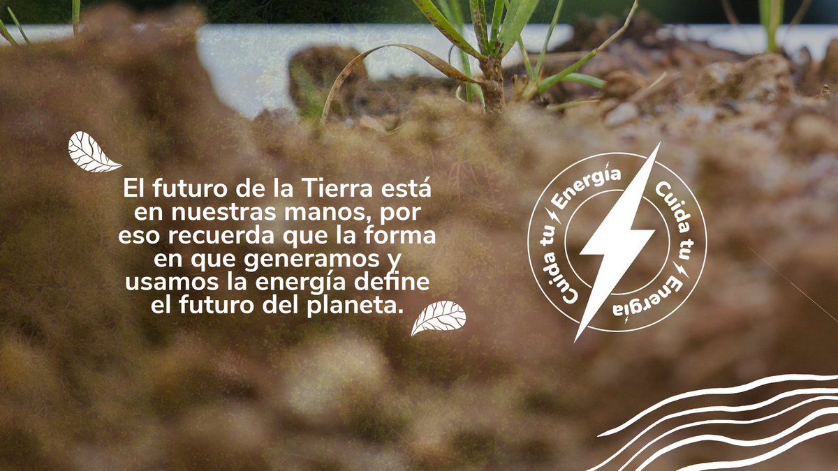 MinEnergiaCo's tweet photo. En este #DíaDeLaTierra, te invitamos a conectar con el planeta a través del cuidado y uso adecuado de la Energía. Nuestras pequeñas acciones generan gran impacto.
Cuida la Tierra, #CuidaLaVida ⚡#CuidaTuEnergía https://t.co/iOH0wOTrgq