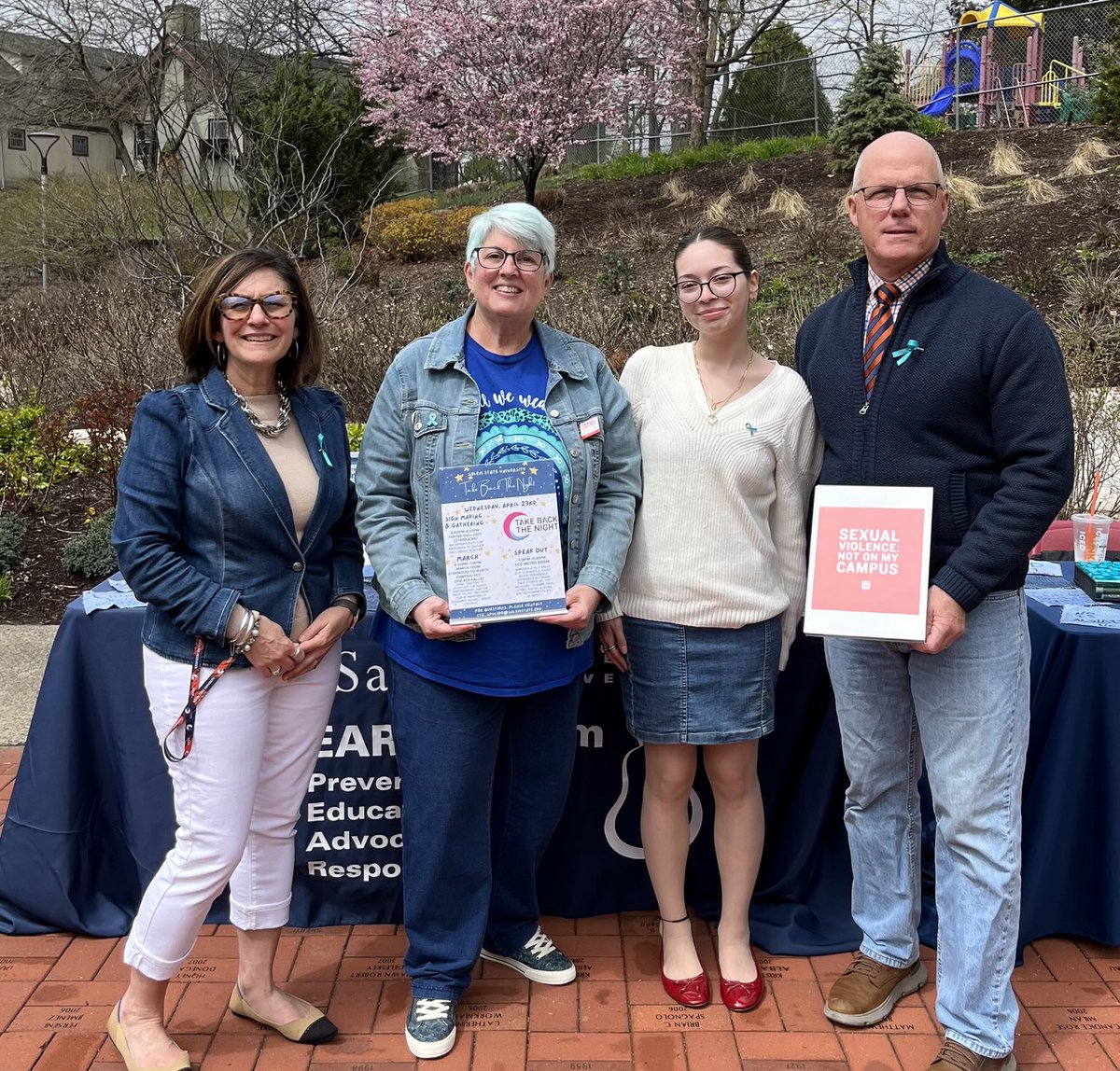 Denim Day at Salem State - taking a stand against domestic violence and sexual assault.