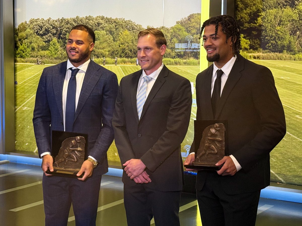 This year’s Brian Piccolo winners with head coach Ben Johnson.
