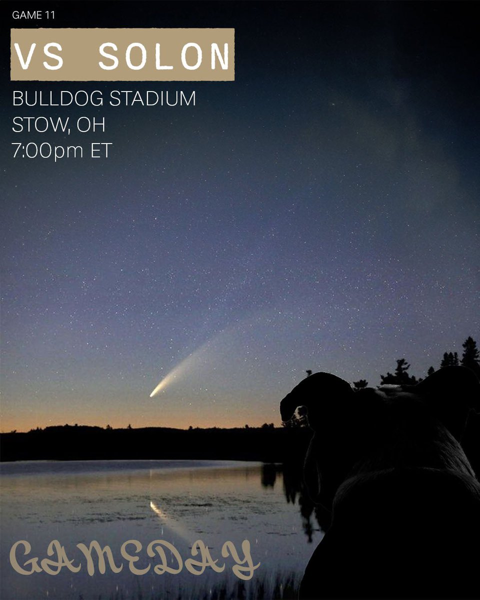 SMF_Lacrosse's tweet photo. The comets are flying over Stow tonight!

🚨: Game 11
🆚: @SolonLax
⏰: 7:00 EST
📍: Stow, OH
🏟️: Bulldog Stadium

#BulldogFAST https://t.co/5QvIdsPNnp