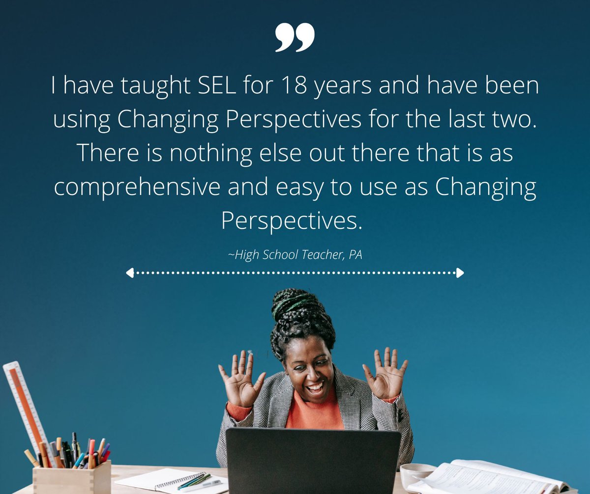 High school educators are using Changing Perspectives to spark real conversations, build inclusive communities, and support student well-being.

Explore what’s possible 👉 buff.ly/VKdNVUg

#SELinHighSchool #ChangingPerspectives #EducationThatEmpowers