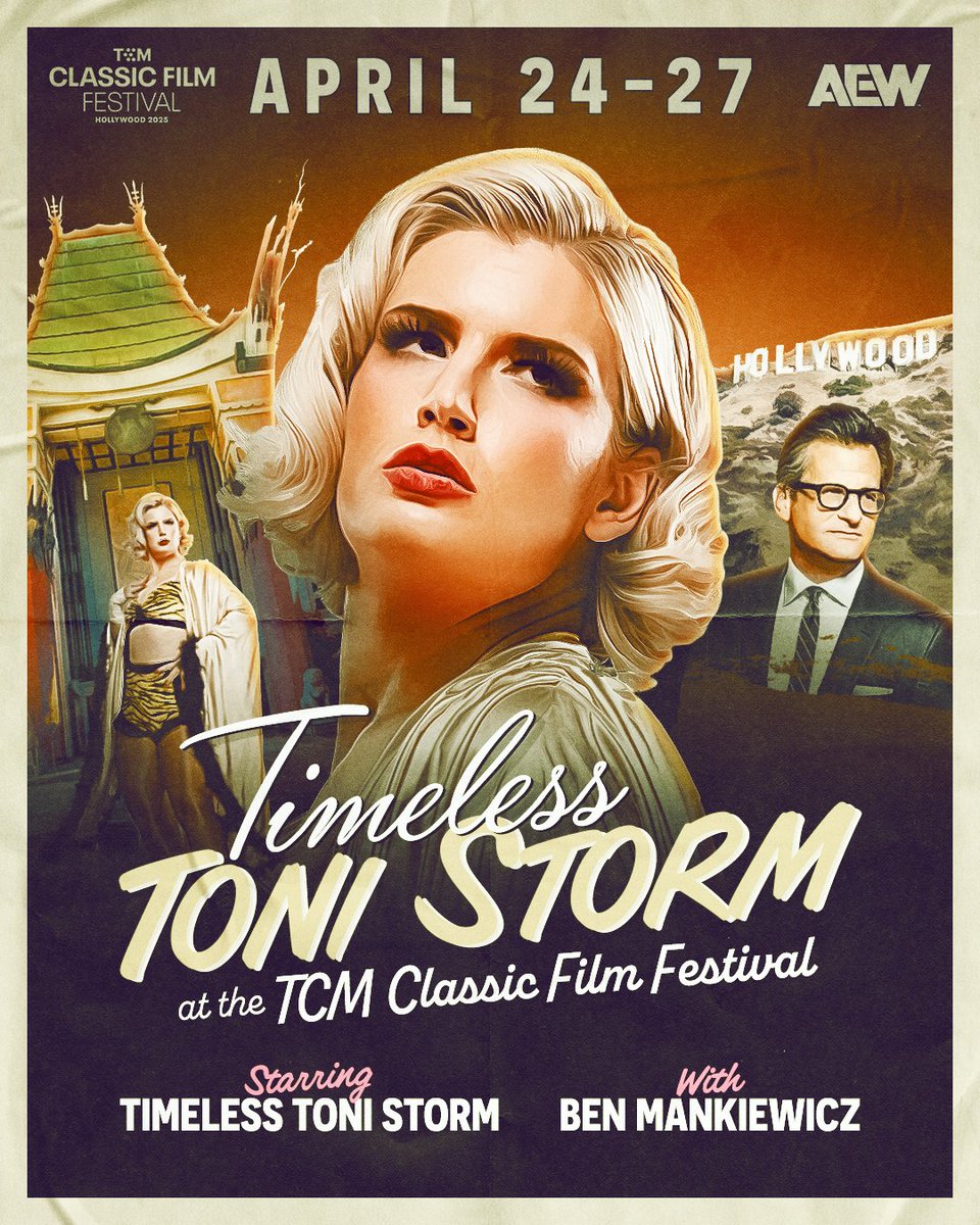 Want to make your weekend more Timeless? 

The AEW Women's World Champion is coming to #TCMFilmFest!?

Follow @TCM all weekend for updates ...or watch for the shoe