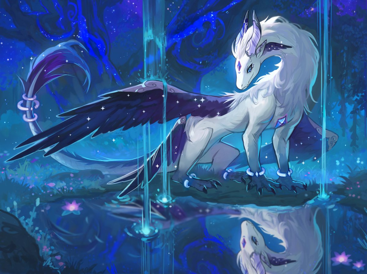 "Though my soul may set in darkness, it will rise in perfect light;
I have loved the stars too fondly to be fearful of the night. "

Dragoness illustration inspired by Ardenweald for <a href="/ApathinaVT/">⋆⁺Apathina₊⋆</a> thank you! ✨💫

#digitalart #fantasyart #dragonart #worldofwarcraft #ardenweald