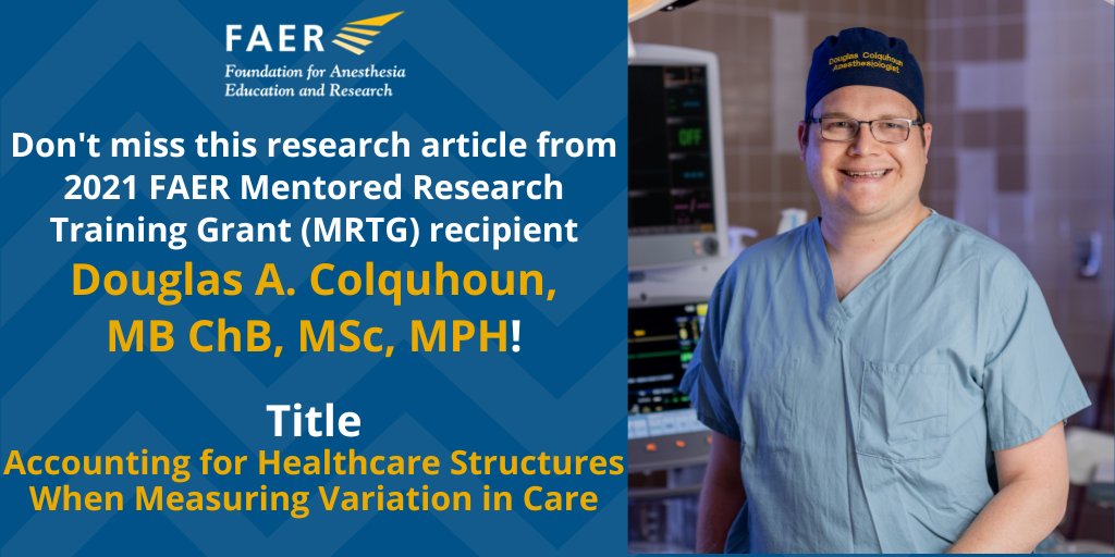 FAER (@faeranesthesia) on Twitter photo journals.lww.com/anesthesiology…
Don’t miss this <a href="/_Anesthesiology/">Anesthesiology</a> article from a team of FAER all-stars, including #FAERgrantees Dr. Douglas Colquhoun & <a href="/RobertSchonbe11/">Robert B. Schonberger, MD, MHS, MHCDS</a>, Board member <a href="/sachinkheterpal/">Sachin Kheterpal</a>, & past #FAERrsp participants Drs. Clark Fisher, <a href="/allison_janda/">Allison Janda</a>, & <a href="/Michael__Mathis/">Michael Mathis</a>! journals.lww.com/anesthesiology…
Don’t miss this <a href="/_Anesthesiology/">Anesthesiology</a> article from a team of FAER all-stars, including #FAERgrantees Dr. Douglas Colquhoun & <a href="/RobertSchonbe11/">Robert B. Schonberger, MD, MHS, MHCDS</a>, Board member <a href="/sachinkheterpal/">Sachin Kheterpal</a>, & past #FAERrsp participants Drs. Clark Fisher, <a href="/allison_janda/">Allison Janda</a>, & <a href="/Michael__Mathis/">Michael Mathis</a>!