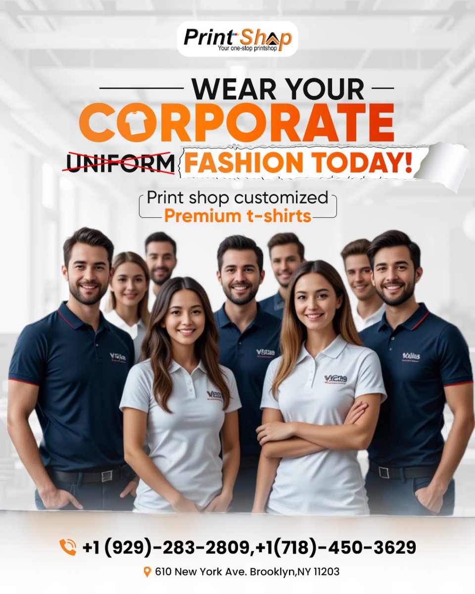 print_shap's tweet image. 💼🔥Make your team stand out. Premium custom t-shirts, made to represent your brand with style. Get your custom corporate t-shirts today at Print Shop! 👕💼
☎️ +1 (929) 283-2809 or +1 (718)-450-3629
🌐 printshap.com
#CustomCorporateTees #printshop #printshap