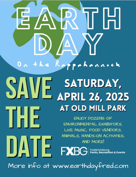Happy #EarthDay! @virginia_energy geologists will have an interactive booth at the Earth Day Festival on the Rappahannock in Fredericksburg this Saturday, April 26th. Come by to learn about Virginia's Geologic History! earthdayfred.com/festival/
