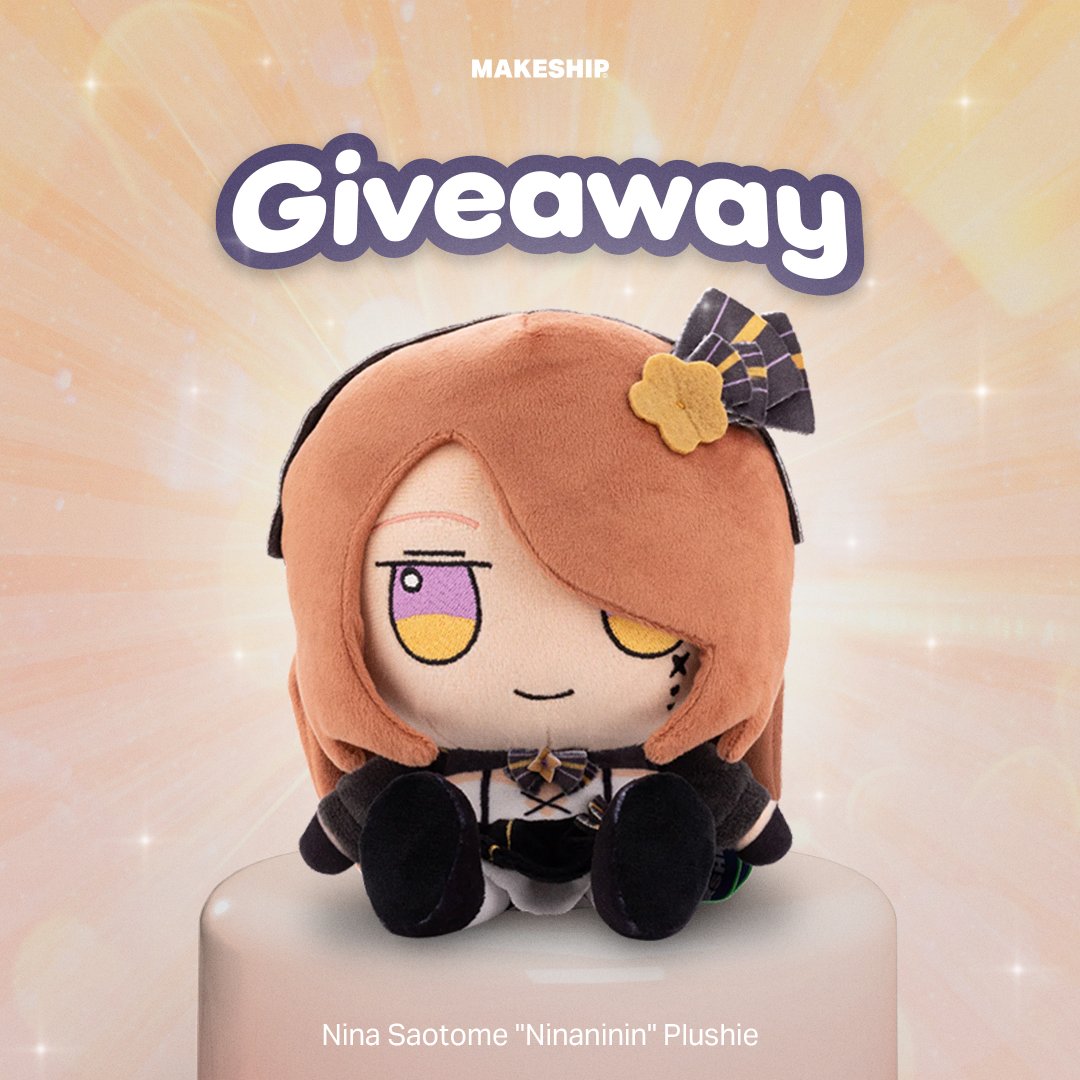 Nina Saotome✨🐦⬛🎀 (@ninanininvt) on Twitter photo ‼️Giveaway time‼️
You now have the chance to win 1 of 2 Ninaninin plushies 🙌!!
How to enter?
1. ➡️Follow @makeship & me (<a href="/NinanininVT/">Nina Saotome✨🐦⬛🎀</a>)
2. 🔁RT this post
The give away contest ends on April 24th! Good luck! ;D ‼️Giveaway time‼️
You now have the chance to win 1 of 2 Ninaninin plushies 🙌!!
How to enter?
1. ➡️Follow @makeship & me (<a href="/NinanininVT/">Nina Saotome✨🐦⬛🎀</a>)
2. 🔁RT this post
The give away contest ends on April 24th! Good luck! ;D