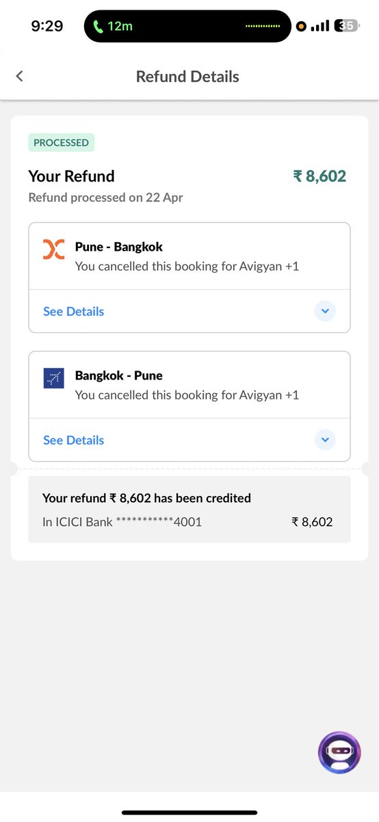 ath_bhandarkar's tweet photo. Fake cancellation charges and incomplete refund provided by @makemytripcare . @AirIndiaX @IndiGo6E have provided me more refund, MMT has eaten away max amount. https://t.co/EE3MQflD4r