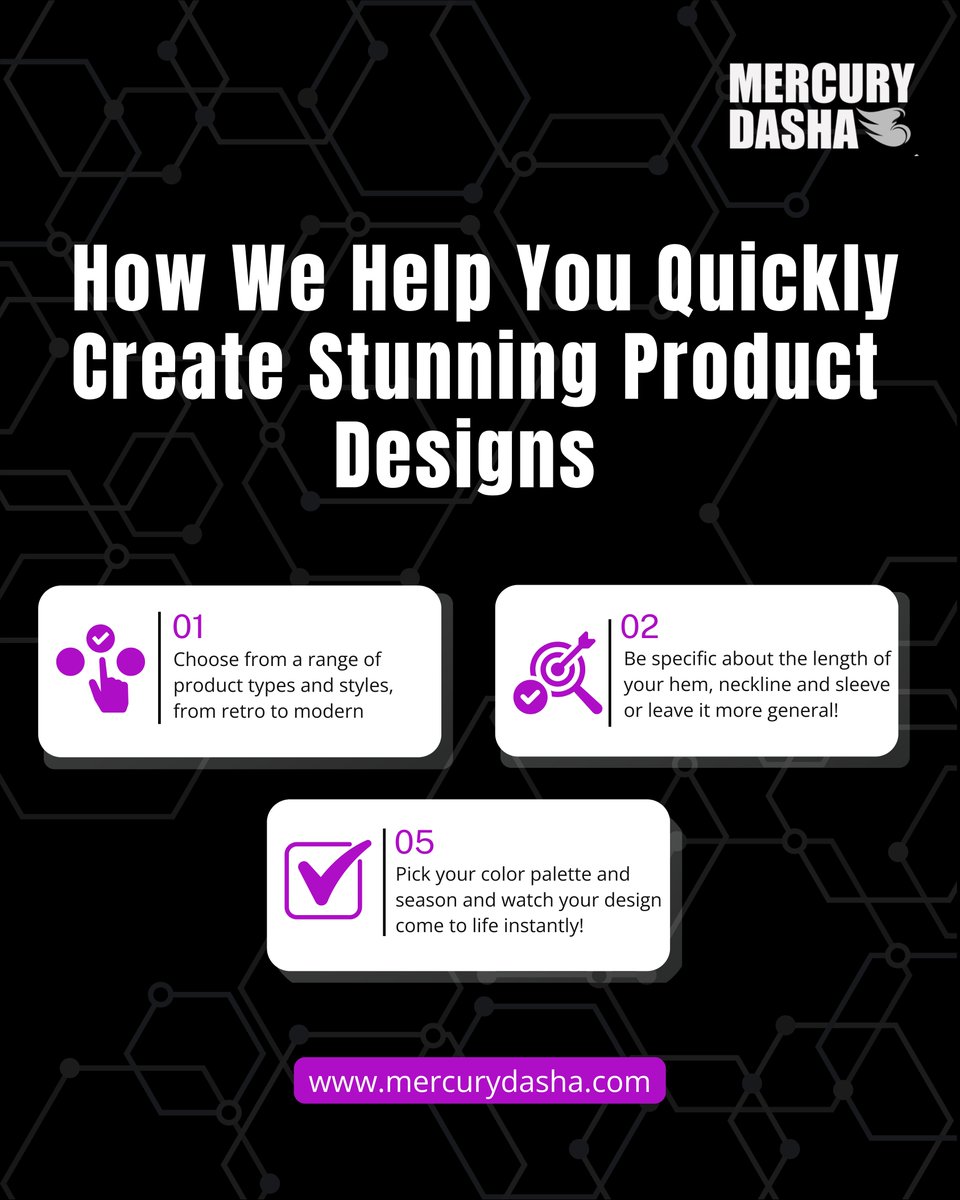 Mercury_Dasha's tweet image. Quick, stylish, and smart—design stunning fashion products in seconds with AI. Just pick your style, colors &amp;amp; season, and we’ll bring it to life. Ready to design faster? Try Mercury Dasha now! #fashtech #fashionai