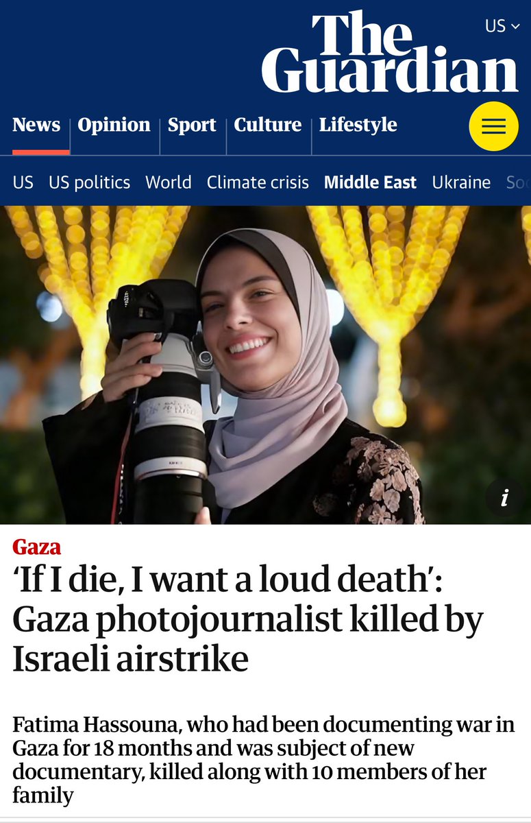 I called a friend to help me set up an exhibit of photos of Fatima Hassouna as a tribute to her. My friend spoke to a colleague and friend of hers, a photographer who answered: “tell him do not wait till I die to do an exhibit of my photos like Fatima who dreamt of such an