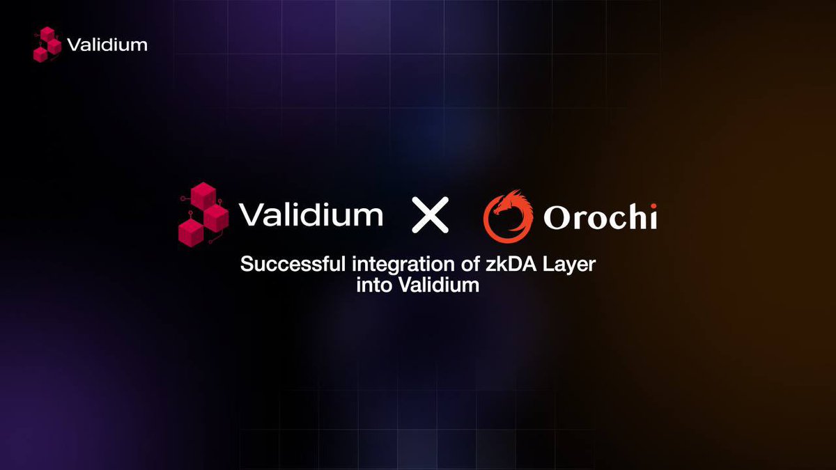 Validium Network (@validiumnetwork) on Twitter photo 🚀 Exciting News!
Validium Network has officially partnered with <a href="/OrochiNetwork/">Orochi Network</a> - The World First Verifiable Data Infrastructure, marking the successful integration of their powerful Orand, and Orocle into our modular blockchain infrastructure!
This integration brings:
🔐 🚀 Exciting News!
Validium Network has officially partnered with <a href="/OrochiNetwork/">Orochi Network</a> - The World First Verifiable Data Infrastructure, marking the successful integration of their powerful Orand, and Orocle into our modular blockchain infrastructure!
This integration brings:
🔐
