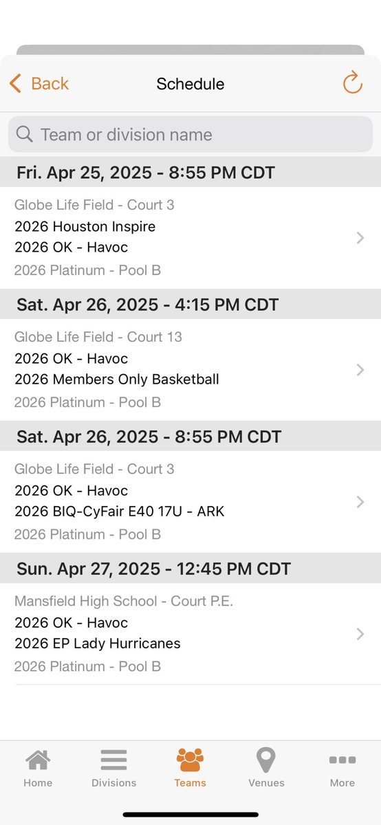 The Havoc girls are headed to Arlington to compete in the 2026 division! If you’re in the area, you definitely won’t want to miss this talented group in action. Check out the schedule below and come out to support — let’s GOOOO!!!!