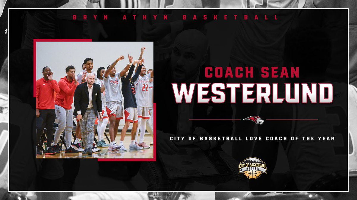 Bryn Athyn Men's Basketball (@brynathynmbb) on Twitter photo Congrats to <a href="/CoachSeanWest/">Sean Westerlund</a> on being named <a href="/hooplove215/">CityofBasketballLove</a> Coach of the Year
#OnTheHunt #D3Hoops Congrats to <a href="/CoachSeanWest/">Sean Westerlund</a> on being named <a href="/hooplove215/">CityofBasketballLove</a> Coach of the Year
#OnTheHunt #D3Hoops