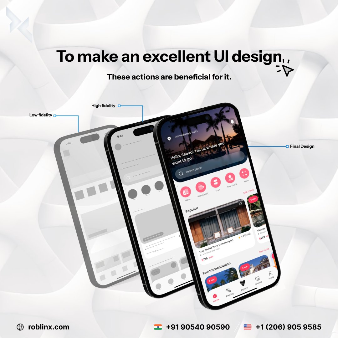 roblinxinfotech's tweet photo. Looks or Experience – which one wins? Truth is, it's not a competition. UI makes it pretty. UX makes it powerful. Together it craft digital products that people love to use

At Roblinx we blend stunning visuals with seamless functionality to deliver experiences that truly connect https://t.co/UxHllQN7X8