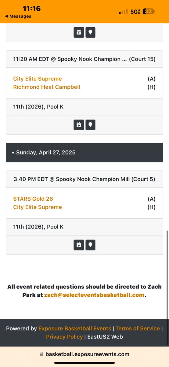 UPDATED schedule for Hamilton OH. This is the final schedule for this weekend⬇️⬇️