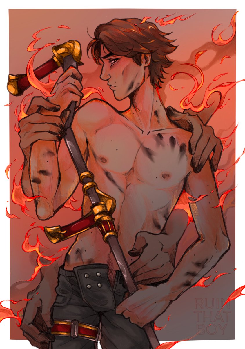 ❤️‍🔥kissed by fire❤️‍🔥

couldn't stop thinking about an inverse of commune jayce - viktor covered in forge grease fingerprints instead 🥺

#jayvik #viktor