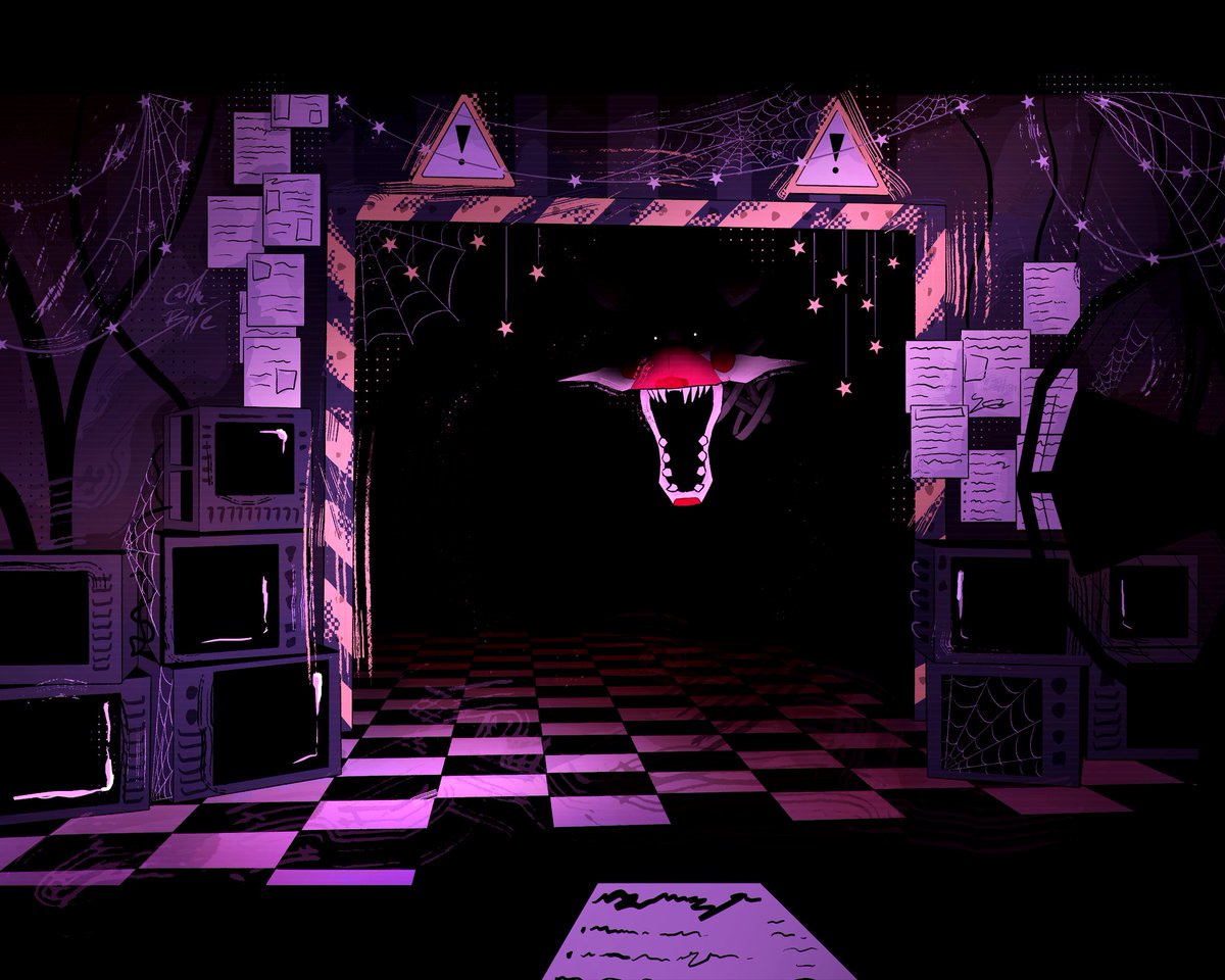 The__Bite_'s tweet image. She's watching. #art #FNAF #Procreate