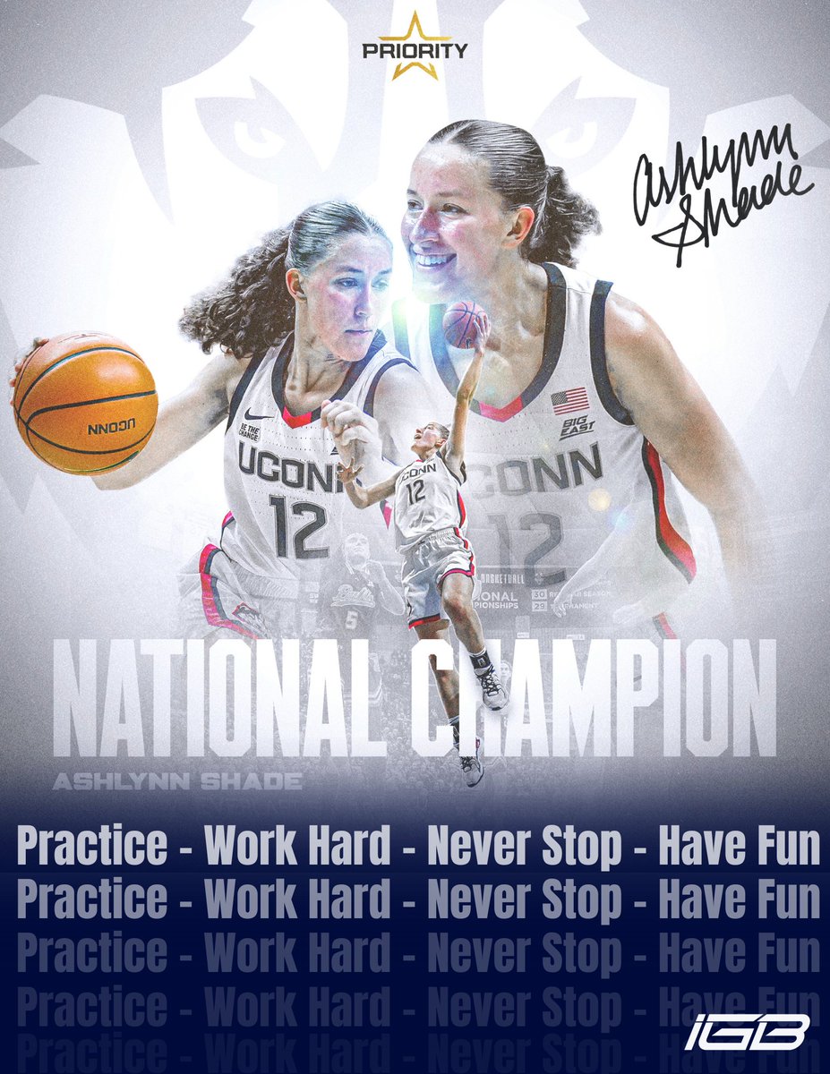 🏆Meet and Greet Ashlynn Shade
📆Thursday, May 8th from 7 - 8:30 pm
📍Pro Net Sports: IGB Court (Court 5)
✅Personalized Autographed Poster
✅Pictures
✅Stories
⛹️‍♀️Ashlynn Shade
🔥2025 NCAA National Champion
🔥2025 Big East 6th Woman of the Year
🔥2024 NCAA Final Four
🔥2024 Big